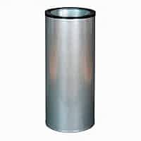 Урна круглая сплошная 30л. оцинкованная