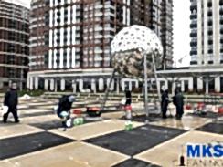 Чистка брусчатки