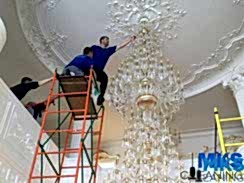 Мытье люстр