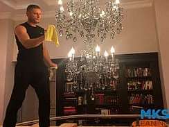 Мытье люстр