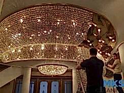 Мытье люстр