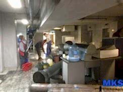 Уборка после пожара БЦ Нагатинский, 9000 кв.м